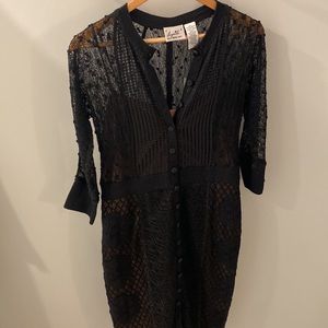 Black knit Byron Lars (beguile) dress; size 8